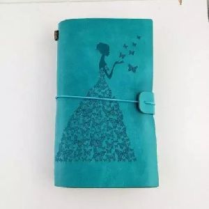Omeya Turquoise Leather Travel Journal