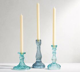 Glass Candle Holders