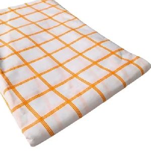 Checked Printed Cotton Fabric