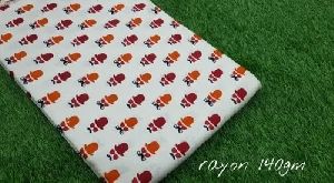 Multicolor Printed Rayon Fabric