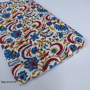 Procion Printed Rayon Fabric