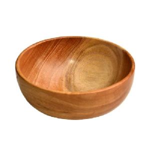 Wooden Round Bowl