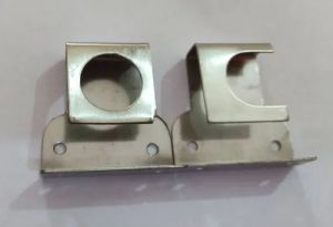 Stainless Steel Curtain Rod Brackets, Color : Silver