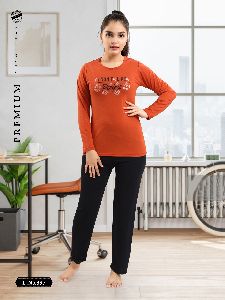 Premium Girl's Full Sleeve T-shirt &amp;amp;amp; Pajama Night Set