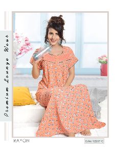 Rayon gown