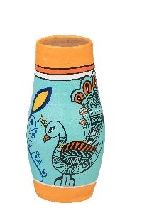 Handcrafted Terracotta Traditional Painted Flower Vases for Indoor Home Decorations