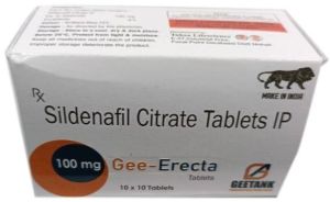 Gee-Erecta Sildenafil Citrate Tablets IP 100mg