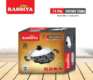 Rasoiya Plus Aluminum Non Stick 12 Pits Paniyarakkal
