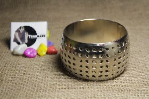 Fashionable Wide Brass Bangle From Tradnary