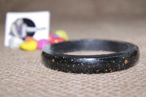 slim black stylish resin bangles