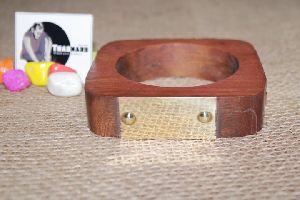 antique square wooden brass strip bangles