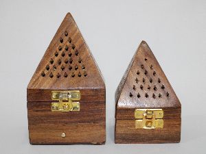 pyramid shape incense cone burner