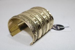 wide brass cuff antique bracelet