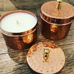 Copper Candle Jar From Tradnary