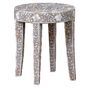 handmade mother of pearl inlay table