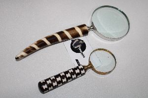 Antique Resin Handle Magnifying Glass From Tradnary