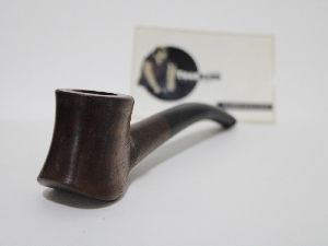 dark brown handmade smoking pipe