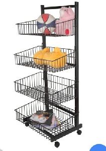 Metal Basket Rack