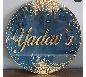 Mix Color Resin Name Plate