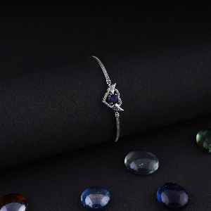 Attractive Blue Wing Diamond Bracelet