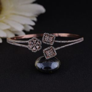 Authentic Indian Design Rose Gold Diamond  Bracelet