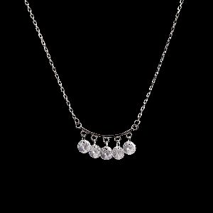 Crystal Clear Diamond Necklace