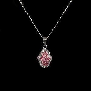 flamingo diamond necklace
