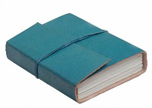 turquoise colored genuine leather vintage diary