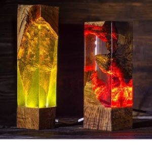 wooden table lamp