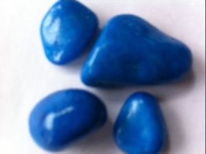 Polished Blue Pebble Stone