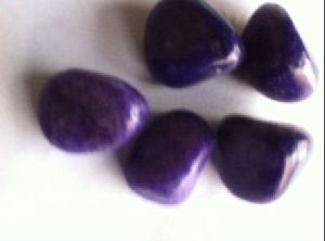 Polished Violet Pebble Stone