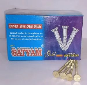 Satyam Gold Wood Screws