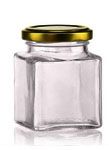 280gm-250-ml honey square glass jar