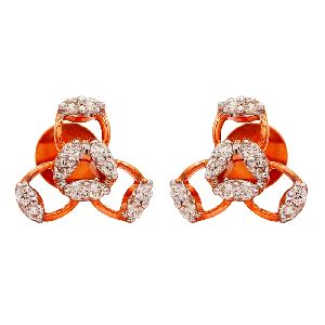Diamond Earring with 18K Hallmarked for Women's