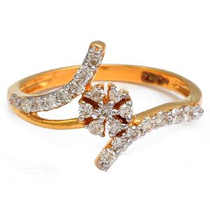 women igi certified gold diamond ring