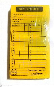 Single Side Muster Card