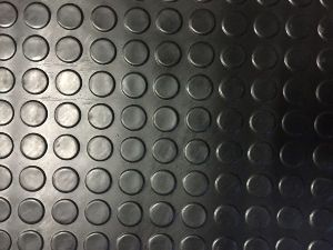 Coin Design Black Colour Rubber Flooring Rolls