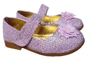 Kids Pink Sparkle Belly Shoes