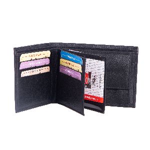 leather wallet with bi fold