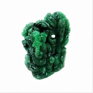 Emerald Ganesha Idol
