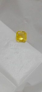 Octagon Yellow Sapphire Stone