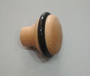 beech wood round resin circle wooden cabinet knob