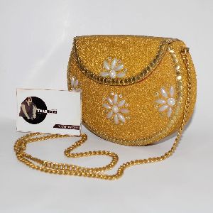 fancy beaded clutch hand jewelry handbag
