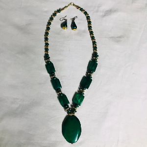 vintage handmade resin necklace