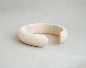 Wooden Cuff Shape Bangle From Tradnary