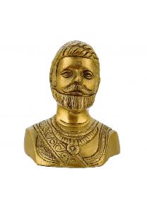 Brass Chatrapati Shivaji Face Statue