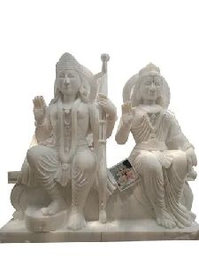 Marble Ram Sita Statue