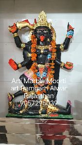 Multicolor Marble Kali Maa Statue