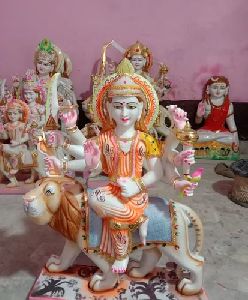 White Marble Vaishno Devi Statue