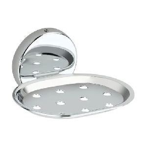 Zorba Stainless Steel Oval Soap Dish